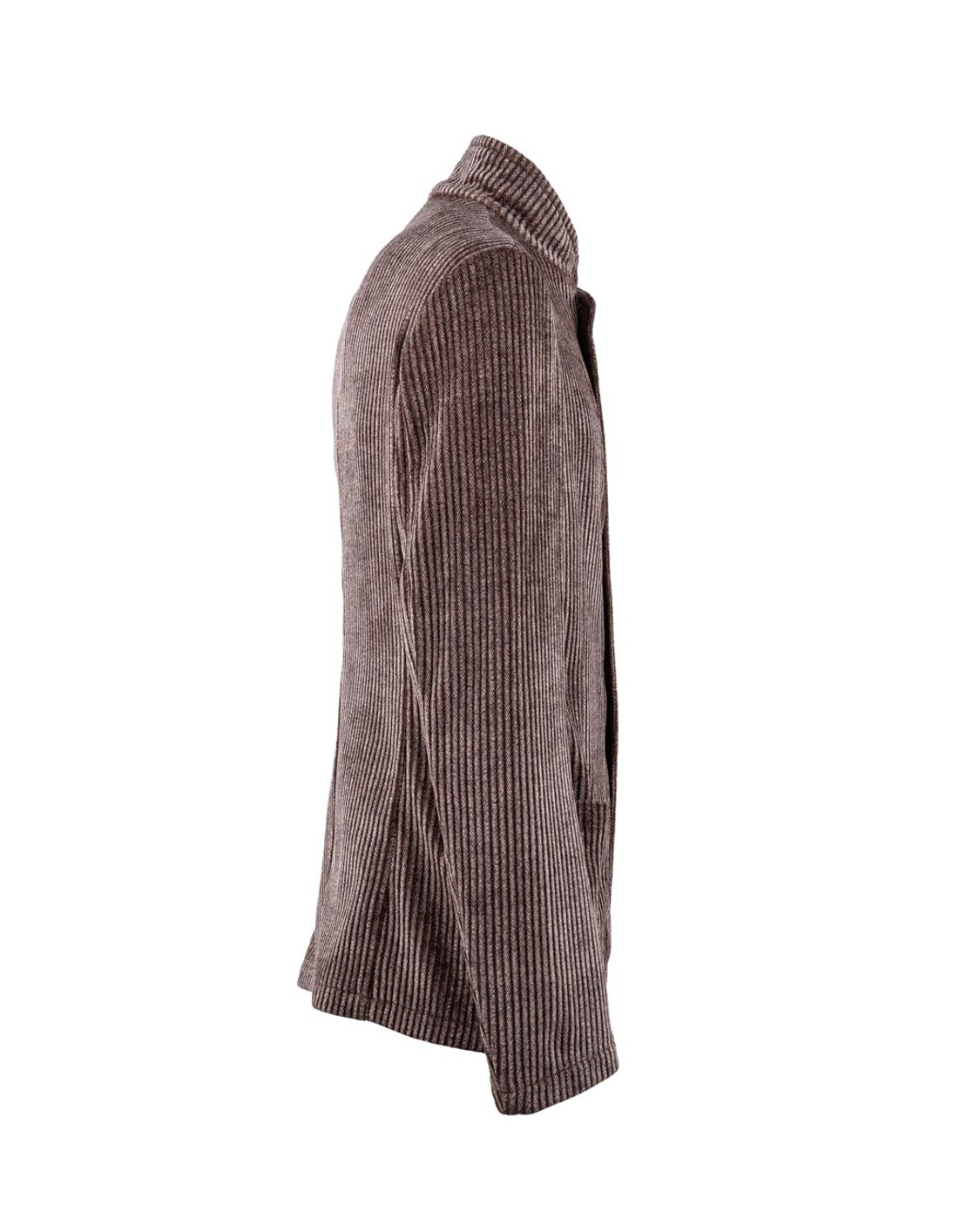shop EMPORIO ARMANI  Giacca: Emporio Armani giacca collo guru.
Corduroy.
Allacciatura decentrata.
Stampa all over.
Allacciatura con bottoni.
Maniche lunghe.
Tasche laterali a toppa.
Capo sfoderato.
Composizione:  98% poliestere, 2% elastan.
Made in Romania.. EM000144 TE16802-P6005 number 3735978